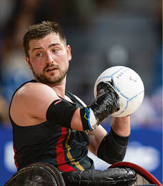 Foto von Marco Herbst beim Rollstuhlrugby w hrend der Paralympics 2024 in Paris