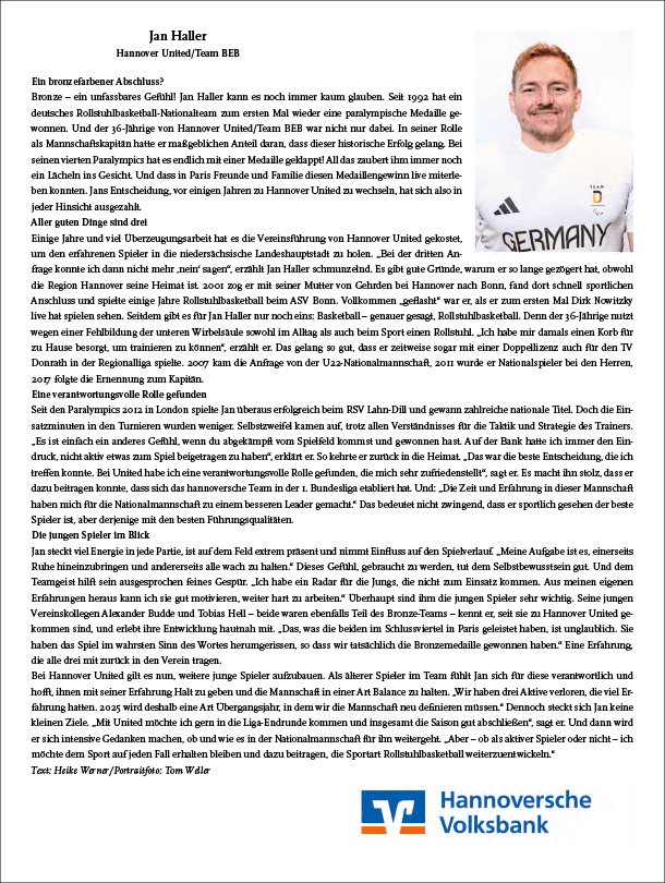 Neuer Start 1/2025, Portrait Jan Haller