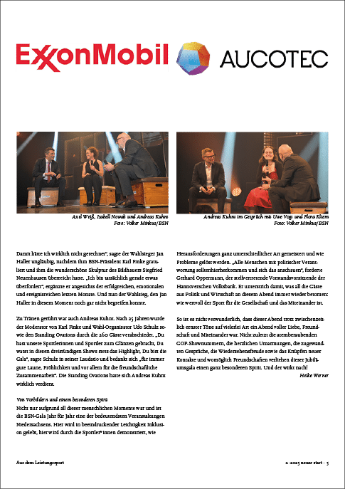 Neuer Start 2/2025, Bericht von der Gala