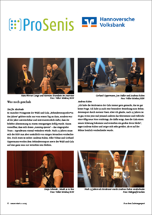 Neuer Start 2/2025, Bericht von der Gala