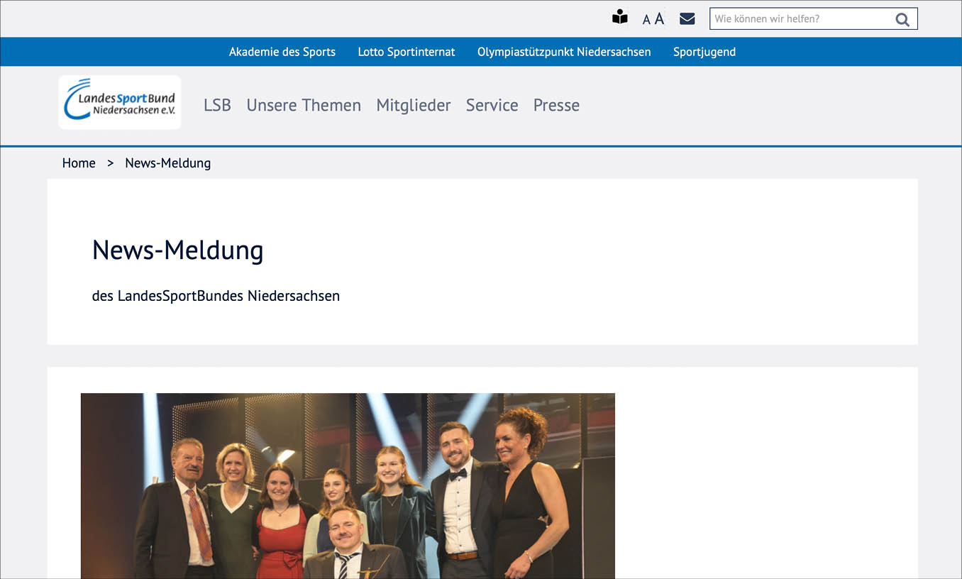 LSB online vom 14.03.2025 – Bericht von der Gala und ber den Behindertensportler des Jahres 2025 Jan Haller